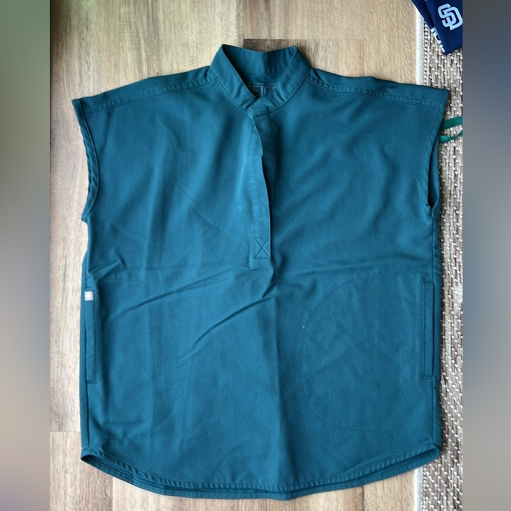 Figs XXS Rafaela Caribbean Blue Scrub Top